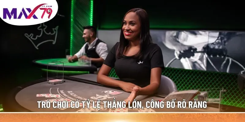 Trò chơi có tỷ lệ thắng lớn, công bố rõ ràng